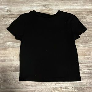 Ribbed tight fit girls tee
